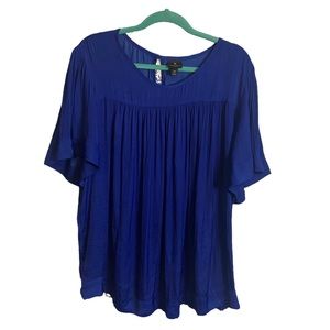Gorgeous Worthington Plus Size Peasant Blouse